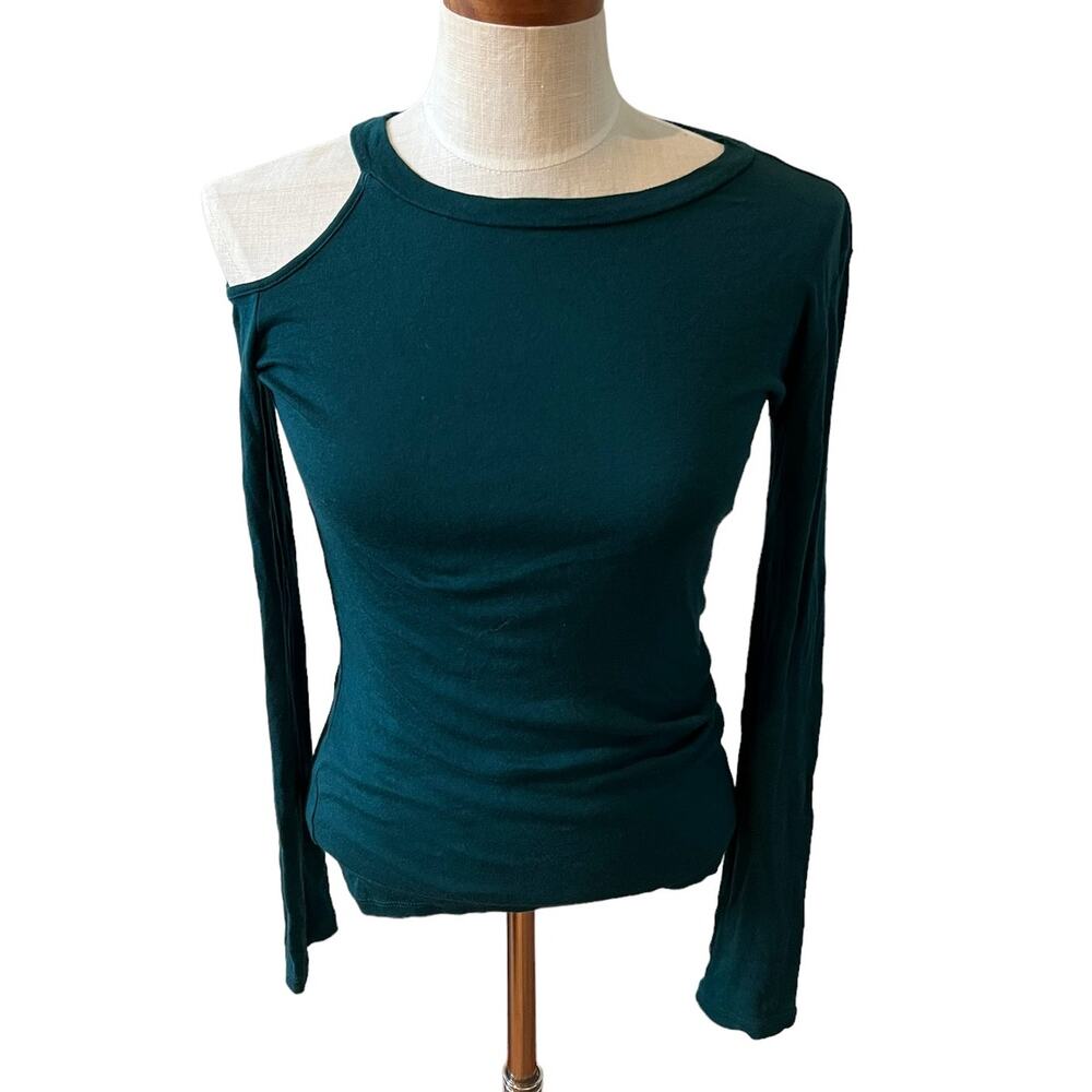 Monrow Long sleeve Loungewear Top Hunter Green